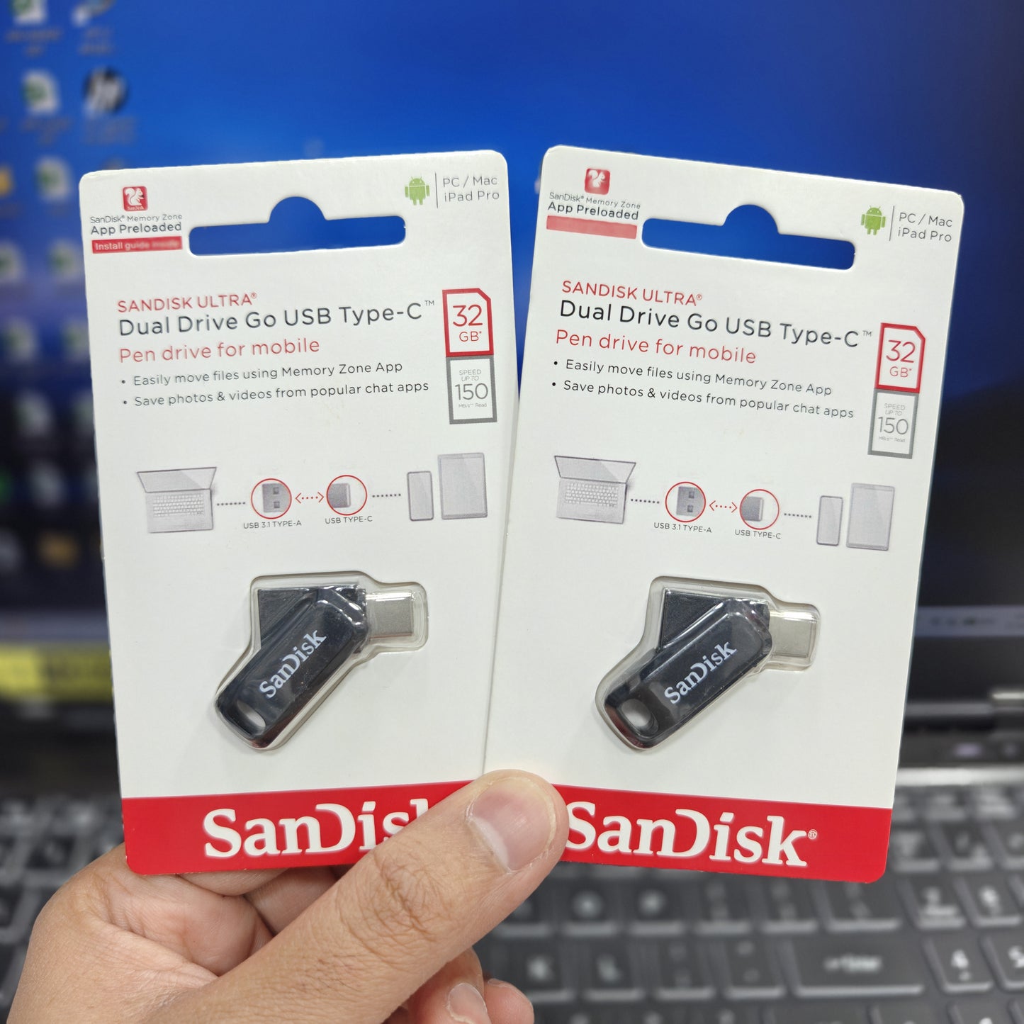 32 GB Dual Drive Pendrive (Type-C OTG)
