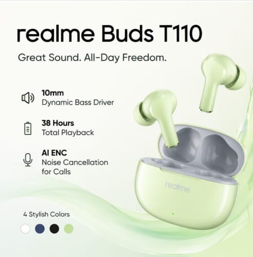 Realme Buds T110 Wireless Earbuds