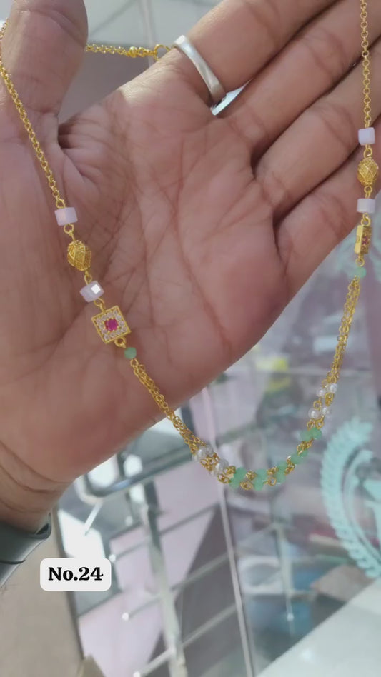 ✨ Designer Beaded Mangalsutra Necklace