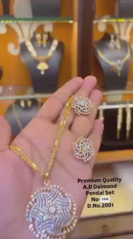 ✨ Premium A.D. Diamond Pendant Set ✨