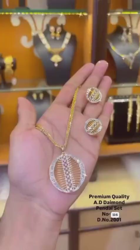 ✨ Premium A.D. Diamond Pendant Set ✨
